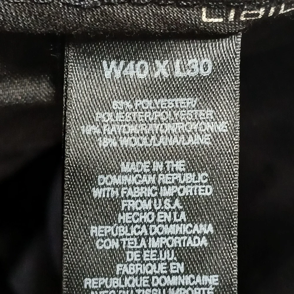 Claiborne Mens Trouser Pleated Dress Pants Cuffed Hem‎ Gray Size 40x30